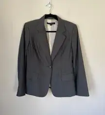 grey wool blend blazer suit jacket stretch lined Women’s size 8P