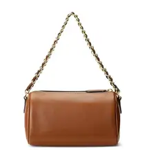 Lauren  Emelia Shoulder Bag in TAN, Retail $250