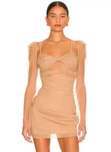 The Bar Jean Dress in Champagne Size 2 Tulle Rhinestones Bachelorette Party