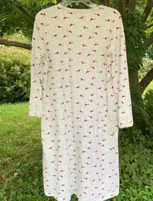 Charter Club  flannel cardinal nightgown M