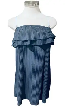 Juicy Couture Beach Royalty Y2K Navy  Stretch Spaghetti Strap Size S