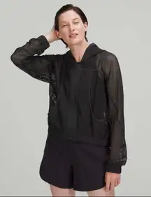 Relaxed Fit Mesh Jacket Black