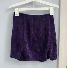 Purple  mini skirt