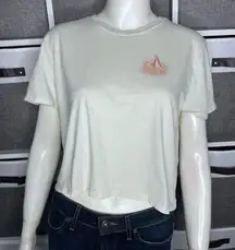 Volcom ENTERNET TEE - CLOUD Crop T-Shirt Size Medium