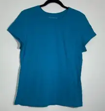 Tek Gear Blue Scoop Neck Tee Slightly Fitted Size XL