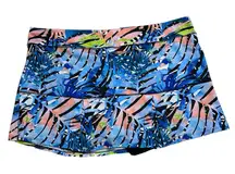 REEL LEGENDS Performance Skort Womens Sz 3X Jungle Leaves Tennis Golf Pickleball