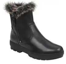 Easy Spirit  Women's Black Faux Fur Lined Adabelle Casual Cold Weather Boots sz 8