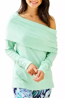 Lilly Pulitzer Belinda off shoulder pullover sweater top Sz XS