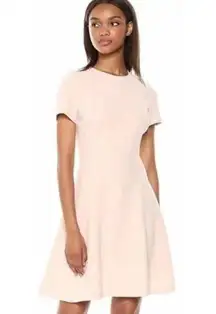 THEORY Crepe Modern Seamed Tan Dress