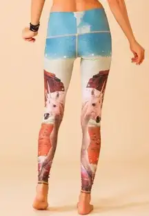 Unicorn Wrangler Hot Pants High-Rise Desert Sky Nature Skinny Yoga Pants S