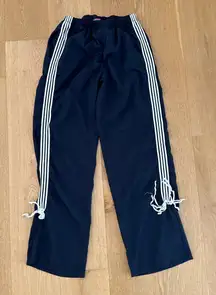 Edikted Track Pants Ribbon Sides  Remy Size M Navy Blue White