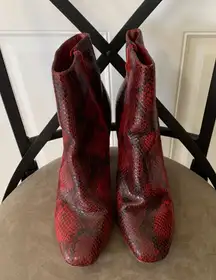 Size 9  Red Booties