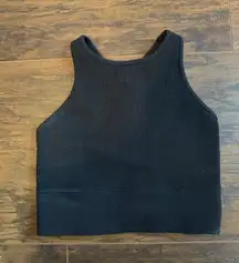 Gilly Hicks Black Razor Back Workout Tank Top