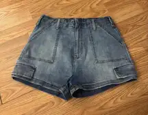 Forever21 Jean Cargo Shorts Size 30
