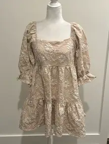 NWT Lizard Thicket Puff Sleeve Dress Sz L