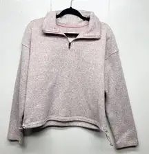 Thread & Supply Pink Chunky Pullover Women's Sweatshirt Size Large