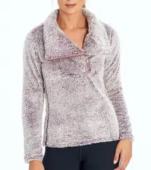 Balance Collection Dusky Orchid Super Soft Sherpa Fleece Stretch Pullover M