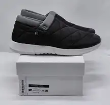 London Fog Kellie Slip On Sneakers Womens 9.5 Black Quilted Casual Comfort Shoes