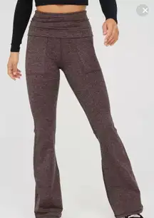 Aerie MEDIUM LONG OFFLINE By  The Hugger High Waisted Foldover Flare Legging