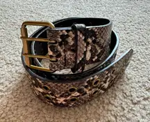 Brown Snakeskin Belt