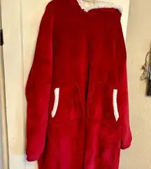 Red Snuggy Blanket Robe