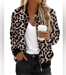 NWT Zeagoo Women's Bomber Jacket Zip Up Outerwear Windbreaker