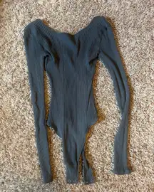 Aerie Long Sleeve Bodysuit Ribbed