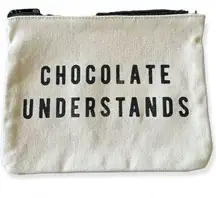 MULBERRY AND GRAND | Chocolate Understands Canvas Cosmetic Bag