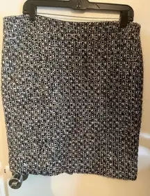 Talbots Petites Tweed Pencil Skirt Size 14‎ Geometric Knee Length