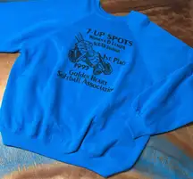 VTG Tultex Crewneck Sweatshirt 1993 Softball Alaska 1st place Made USA blue