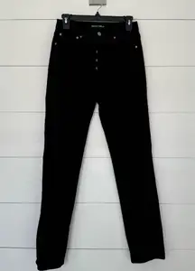 Denim Forum Women’s 27 Yoko High Rise Slim Jeans Black