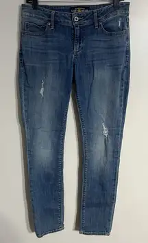 Lucky Brand Women's Lolita Skinny Jeans Size 4 Regular Distressed Medium Wash