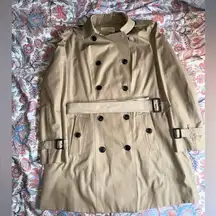 Michael Kors  Women’s Khaki Trench Coat XL with Belt