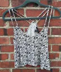 Forever 21 - Floral crop top with Spaghetti straps