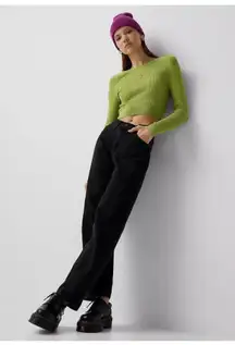 NWT  Levis Womens Mid Rise 94 Baggy Corduroy Jeans Pants Green 26