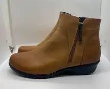 Propet Waverly Booties tan (Cognac) leather womens sz 11