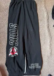 NBA Chicago bulls black sweatpants