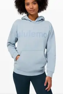 Lululemon Limited Edition All Yours‎ Logo Graphic Hoodie Sweatshirt Chambray 4