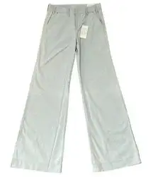 NWT McGuire Linen Blend Wide-Leg Trouser Pants Button Fly Nautical Blue size 27