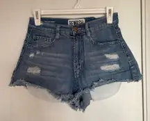  High Rise Jean Shorts