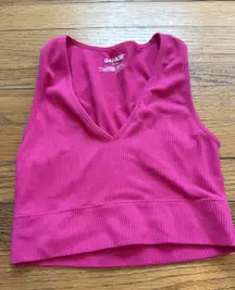 Garage Pink Tank Top Cropped