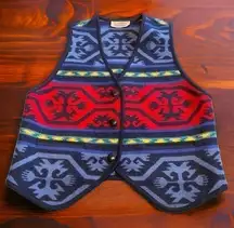 Pendleton  vintage 70’s Aztec Pattern Vest Wool Southwest RARE