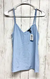 Aqua Blouse Women Size Small Blue Sleeveless Layering Tank Top Casual Basic