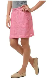 ✨Horny Toad Mini Skirt Size 4 Lithe Venti Pink 100% Linen✨