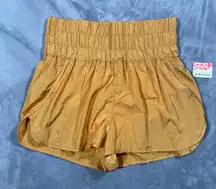Free People Way Home Shorts Women Large Athleisure High Rise Activewear Gym New