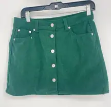 No boundaries, green corduroy skirt, size‎ 9