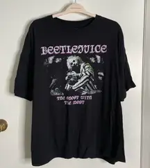 Beetlejuice Black Graphic Tee - Short Sleeve
