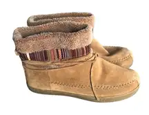 Skechers Women's BOBS Earthwise Bootie Brown Suede Size 9 Fall/Winter Boot