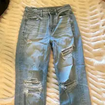 Mom straight Jean distressed