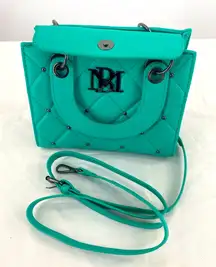 Badgley Mischka‎ small quilted Crossbody, purse, teal